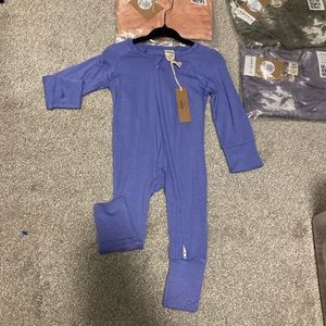 Larkspur baby bamboo pajamas